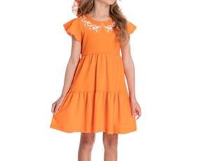 Vestido inf manga curta