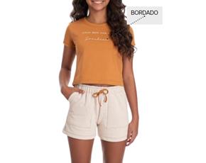 Conjunto juv manga curta