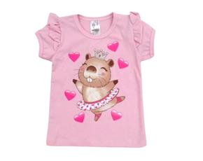 Blusa fem manga curta