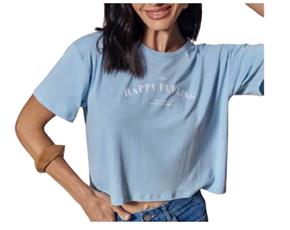 Blusa ad manga curta