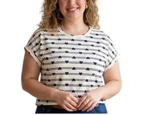 Blusa ad extrag manga curt