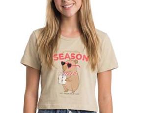 Blusa juv manga curta