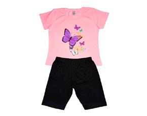 Conjunto juv manga curta
