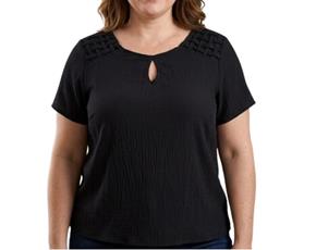 Blusa ad extrag manga curt