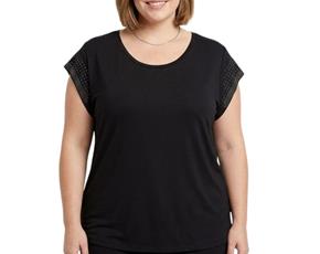 Blusa ad extrag manga curt