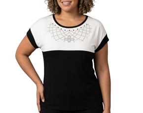 Blusa ad extrag manga curt
