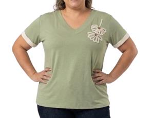 Blusa ad extrag manga curt