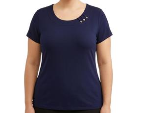 Blusa ad extrag manga curt