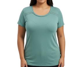 Blusa ad extrag manga curt