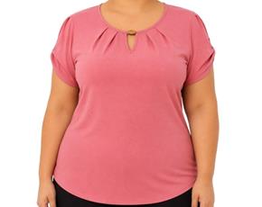 Blusa ad extrag manga curt