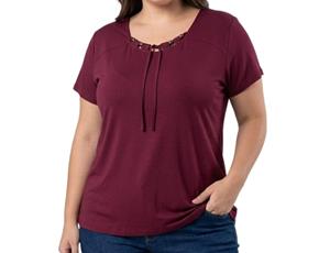 Blusa ad extrag manga curt