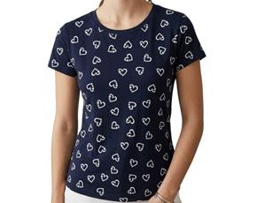 Blusa ad manga curta