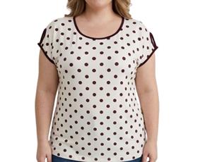 Blusa ad extrag manga curt