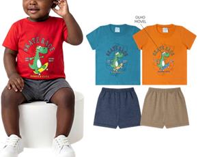 Conjunto masc manga curta