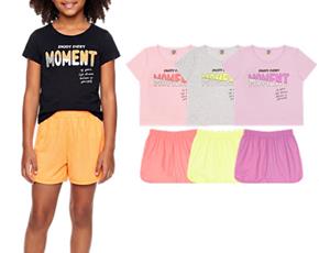 Conjunto juv manga curta