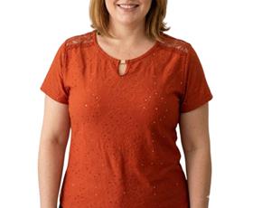 Blusa ad extrag manga curt