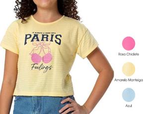Blusa juv manga curta
