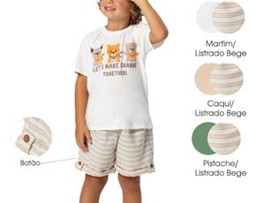 Conjunto inf manga curta