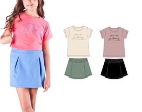 Conjunto juv manga curta