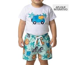Conjunto masc manga curta