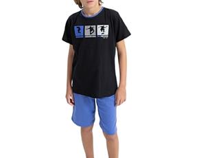 Conjunto juv manga curta