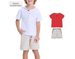 Conjunto inf manga curta