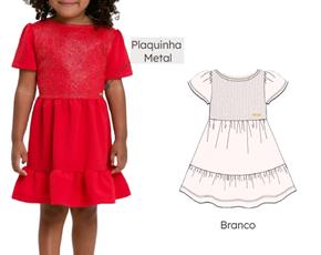 Vestido manga curta