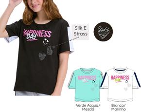Blusa juv manga curta