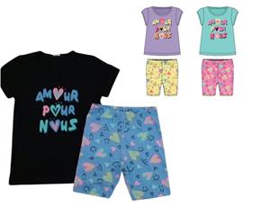 Conjunto juv manga curta