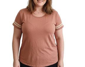 Blusa ad extrag manga curt