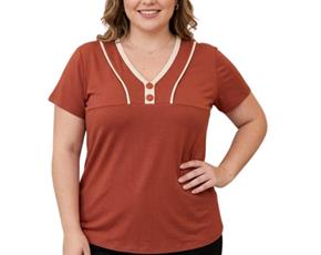 Blusa ad extrag manga curt