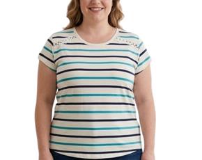 Blusa ad extrag manga curt