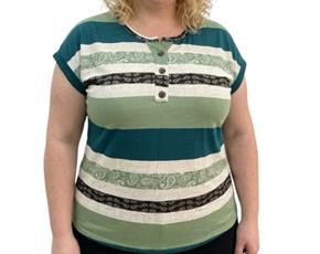 Blusa ad extrag manga curt