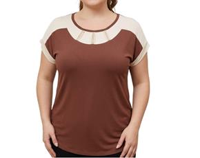 Blusa ad extrag manga curt