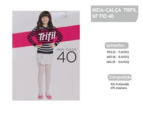 Meia-calça Trifil Infantil Fio40 Branca