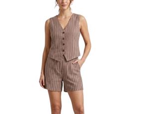 Conjunto Lulian Adulto Feminino Regata Viscose Colete E Bermud