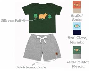 Conjunto masc manga curta