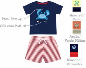 Conjunto masc m/curta