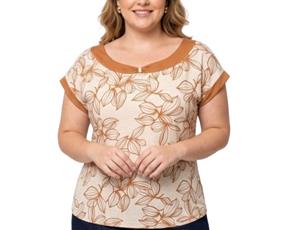 Blusa ad extrag manga curt