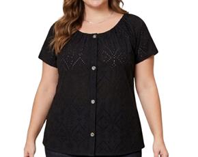 Blusa ad extrag manga curt