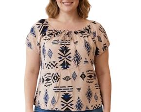 Blusa ad extrag manga curt