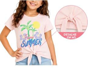 Blusa juv manga curta