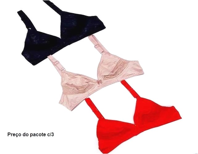 Soutien Daydbelle Ad Lycra Reforçado C/renda (c/3)