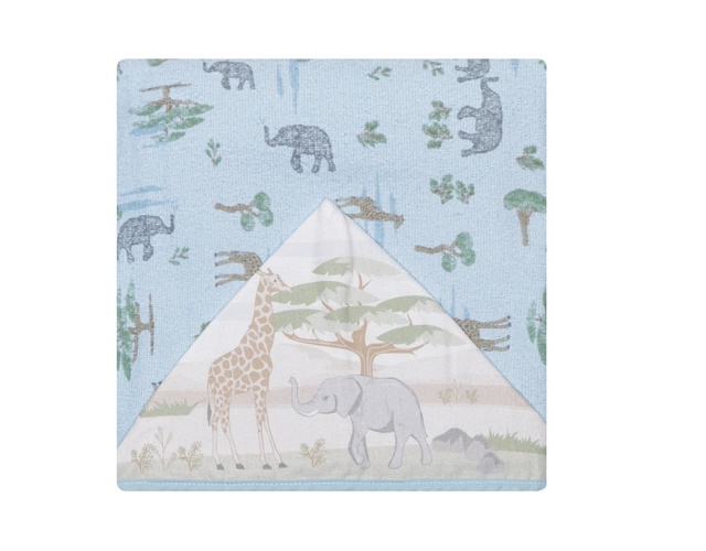 Toalha-banho Papi Bebe Felpuda Est Capuz (90x70cm)