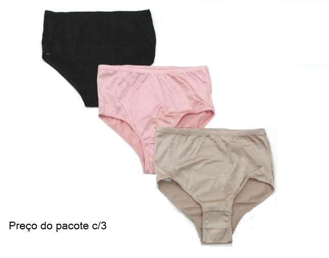 Calcinha Lutestil Ad Lycra (c/3)