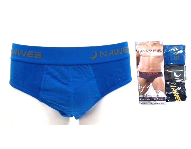 Cueca Nawes Adulto  Algodão (c/3)