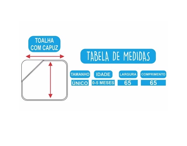 Toalha-banho Mafessoni Bebe Fralda Capuz (65x65cm)