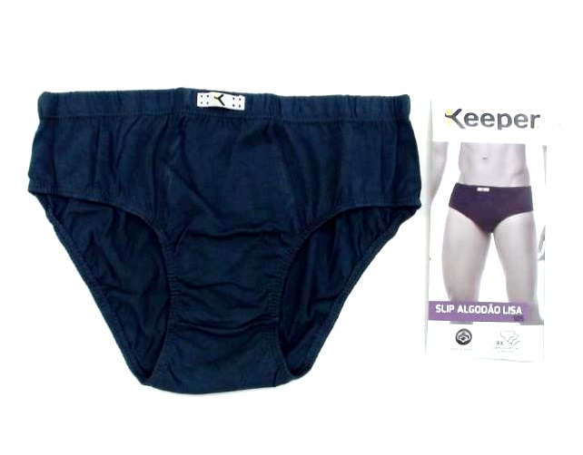 Cueca Keeper Adulto Algodão Lisa (c/3)