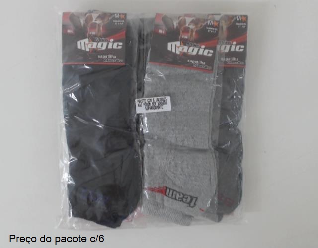 Meia Magic Ad Masc Sapatilha Alg (c/6)