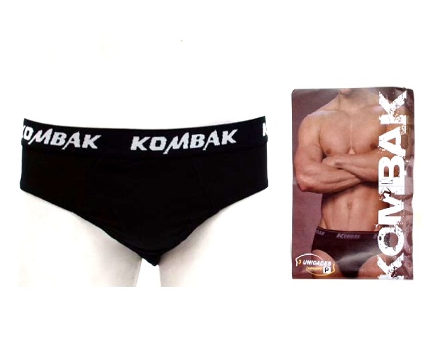 Cueca Kombak Adulto Algodão Elást Personalizado (c/3)